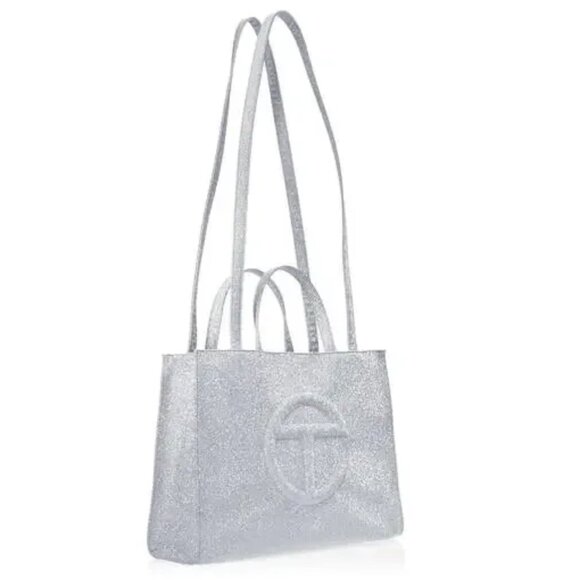 Telfar Medium Shopping Bag in Glitter - Picture 1 of 2